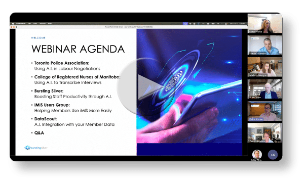 AI Webinar video clip