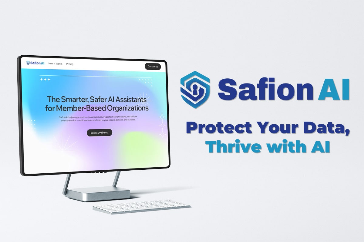 Safion AI computer mock up
