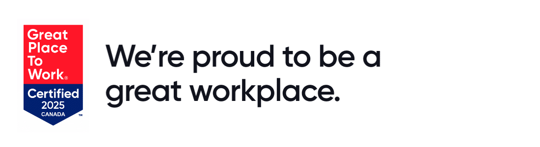 Great Place to Work Canada Great Place to Work® Certified 2025 logo and text celebrating Bursting Silver's recognition as a top workplace in Canada.
