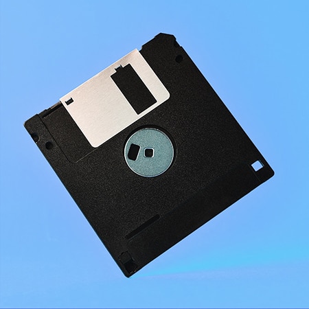 Outdated Systems old floppy disk